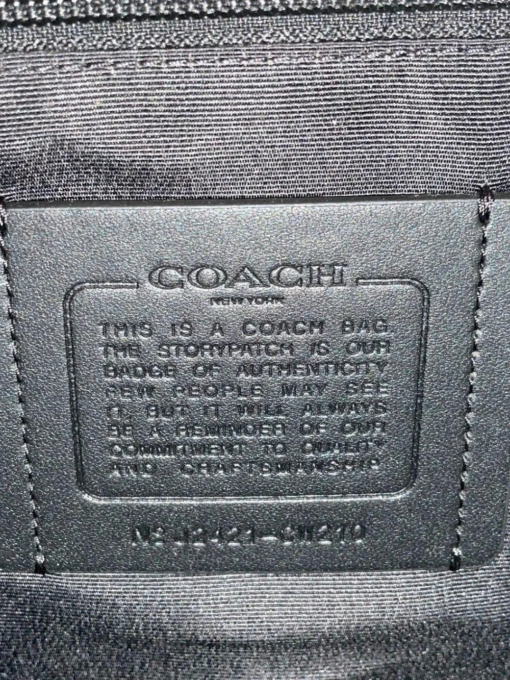 Coach warner black